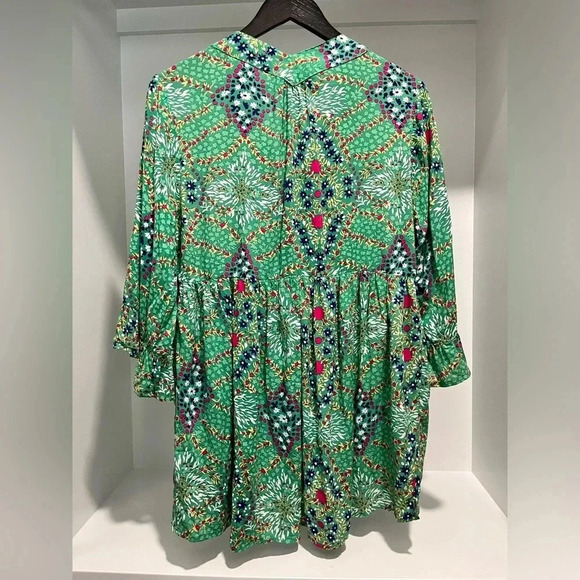 Rachel Zoe Green Floral Print Tunic Size Small NWOT - Picture 6 of 8